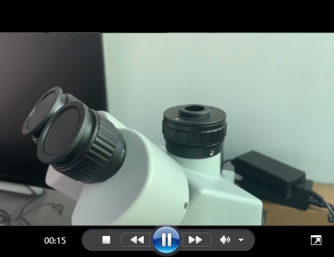 三目体视显微镜专用适配镜C接口缩小镜视频