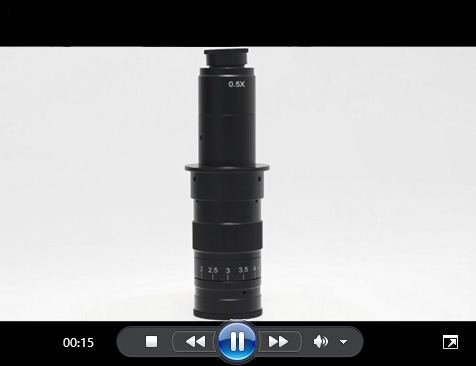 180X倍 光学镜头 单筒 高清4.5X 工业显微镜镜头视频