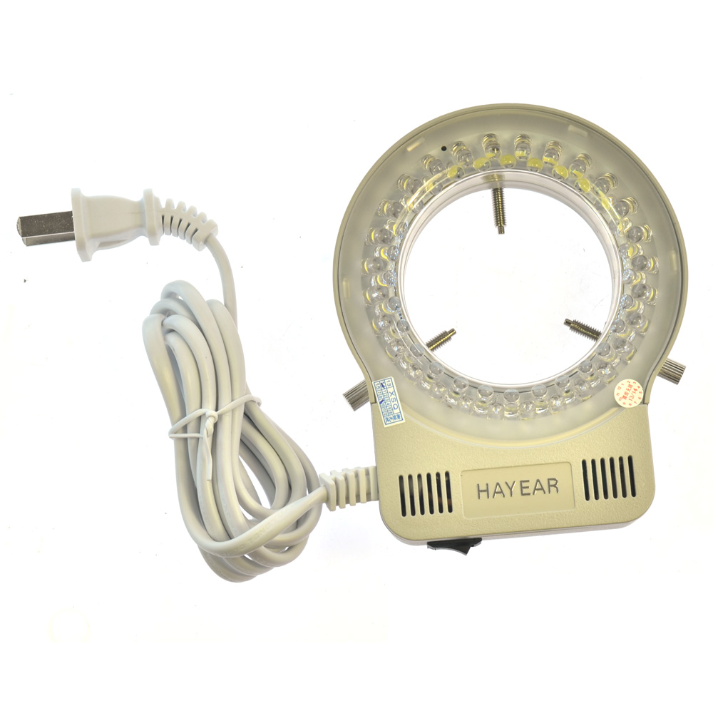 56LED工业相机环形灯64mm孔径可调亮度显微镜光源